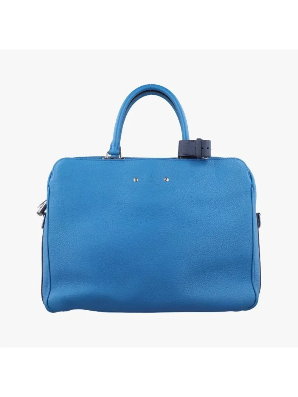 Louis Vuitton Alma Briefcase MM Blue Taurillon Leather